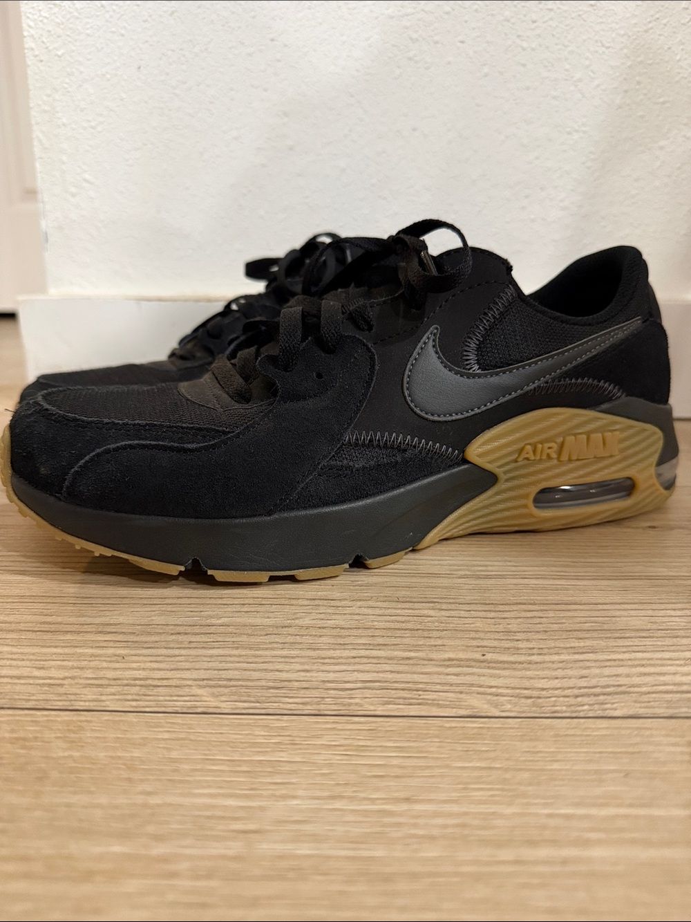 Nike Men’s Air Max Black with Gum Midsole Sneakers